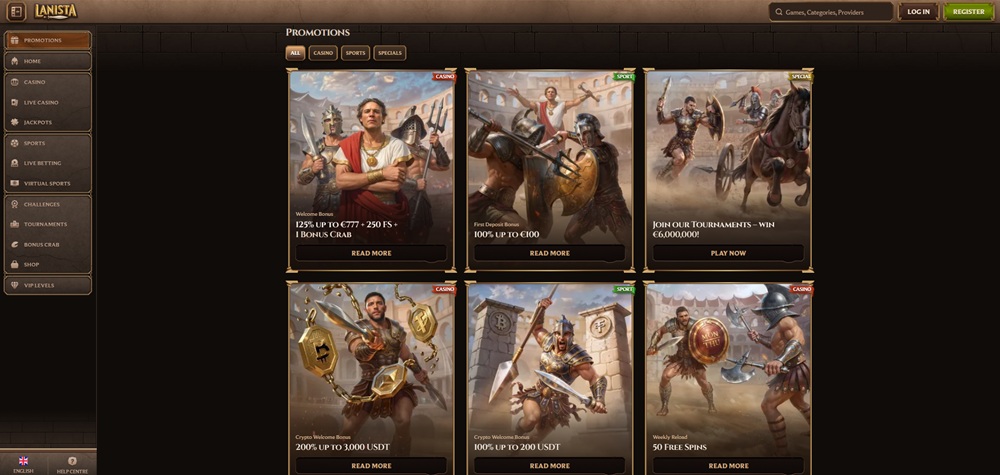 Lanista bonusy úvod en