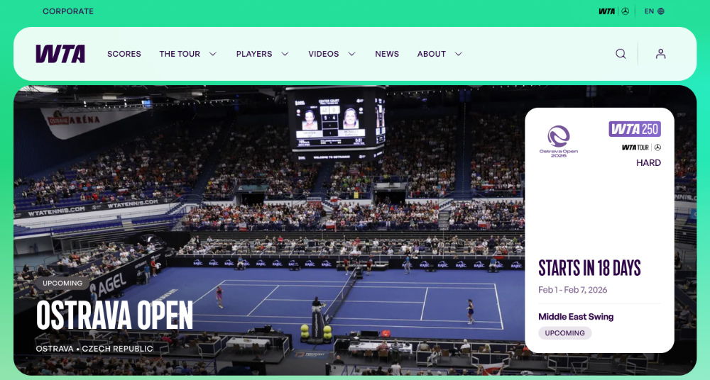 WTA Ostrava Open 2026 Program, přenosy, vstupenky úvodní