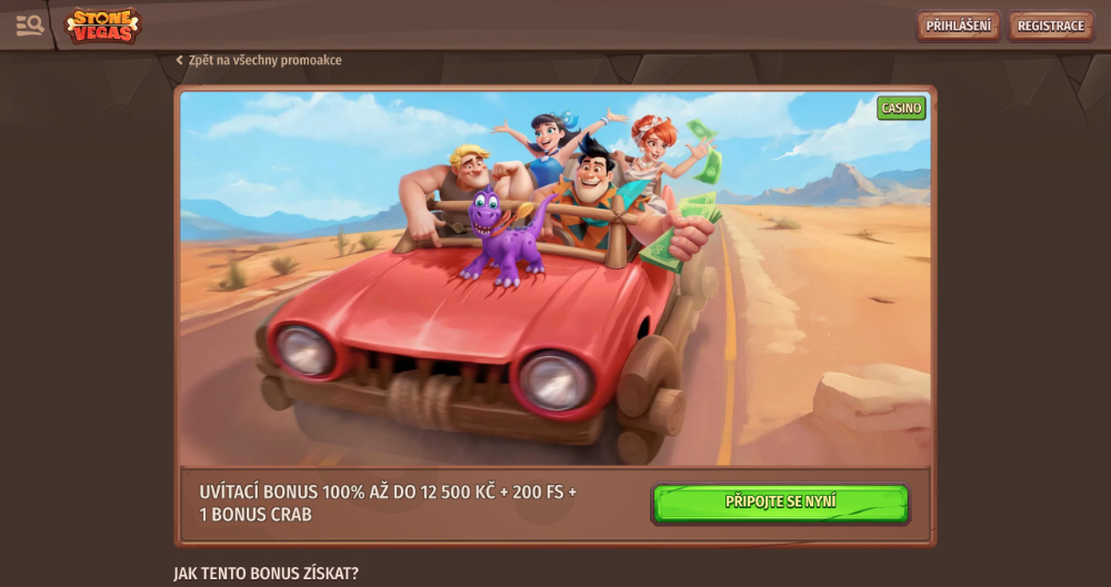 Promoakce v casinu Stone Vegas
