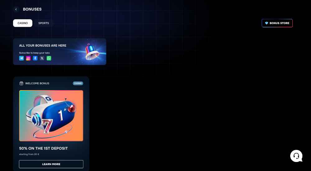 Gizbo Casino No-Deposit-Bonus