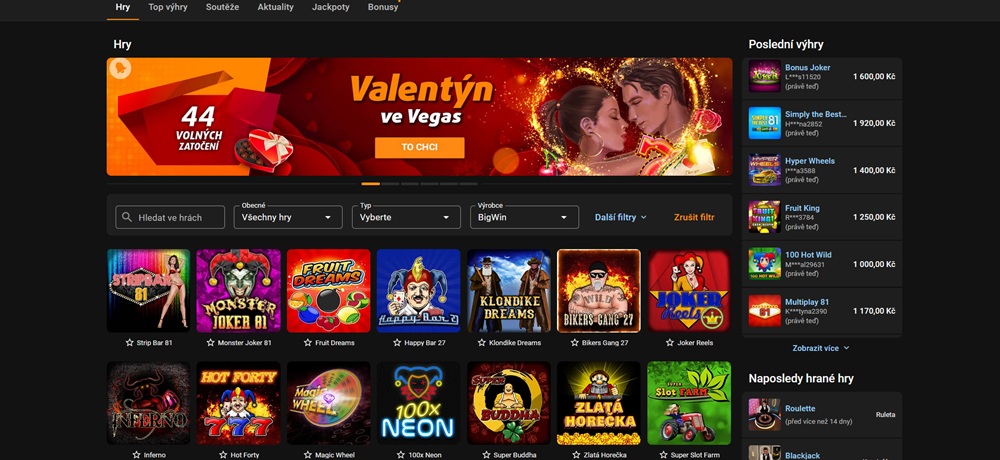 BigWin Games úvod