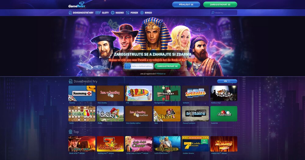 GameTwist homepage