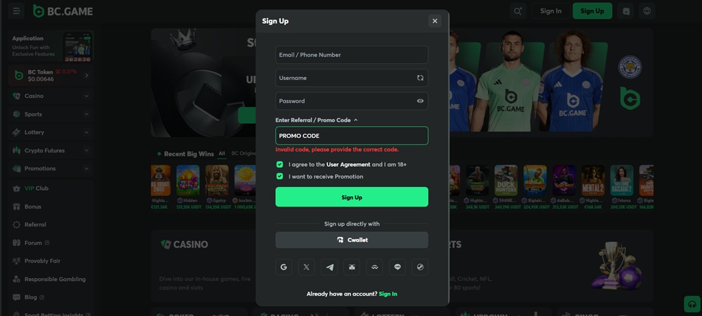  BC.GAME Promo-Code