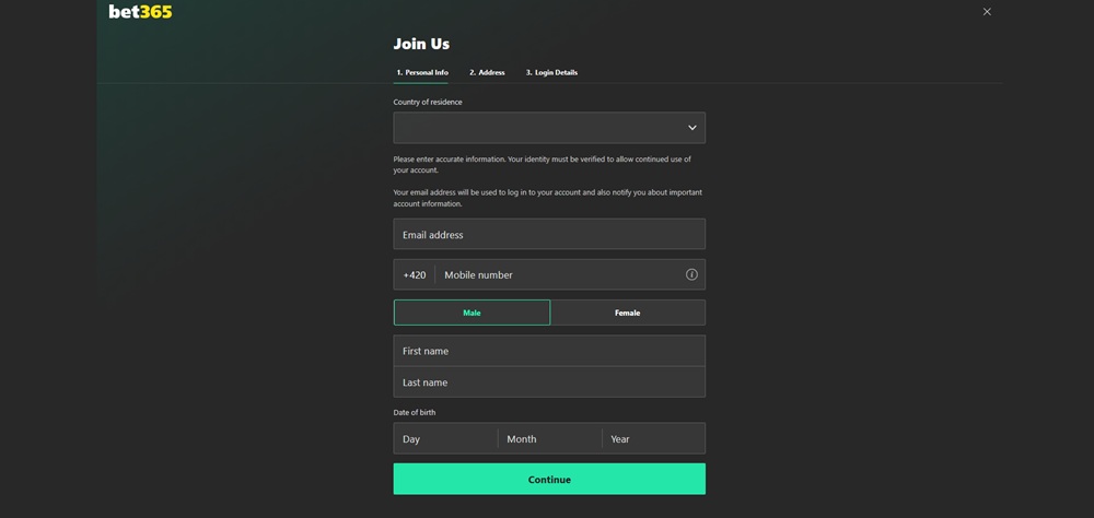 12051 bet365 registrace úvodní