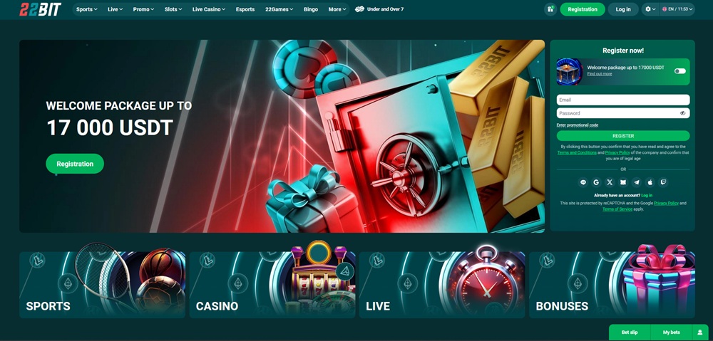 22Bit casino úvodní