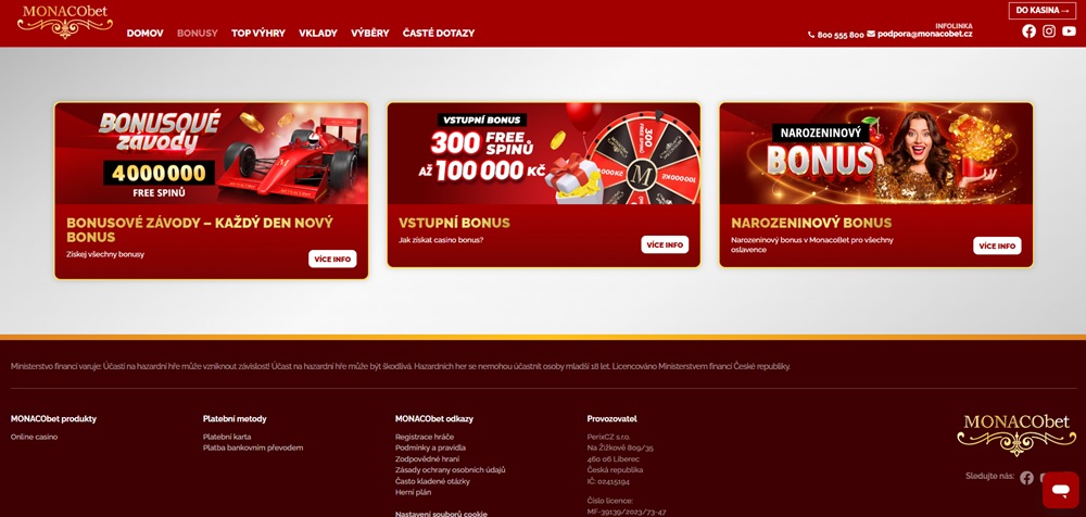 MONACObet promo code