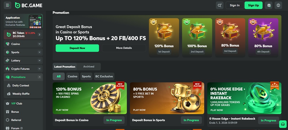 BC.GAME Bonus ohne Einzahlung