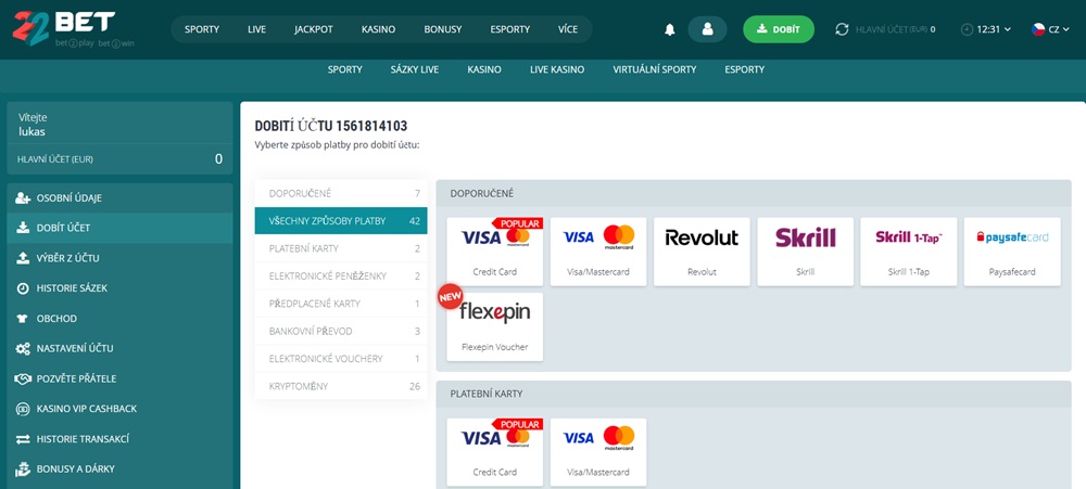 Online casino s min vkladem 200 Kč