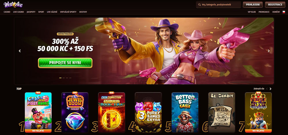 WestAce casino úvod