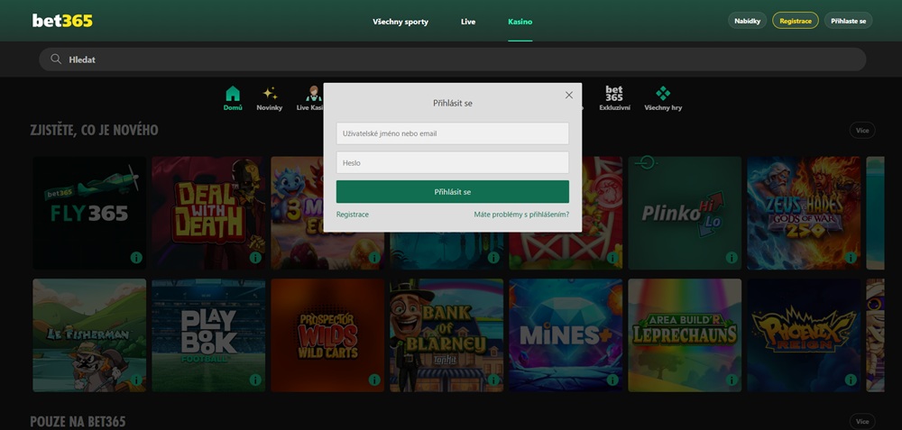 bet365 login uvodni