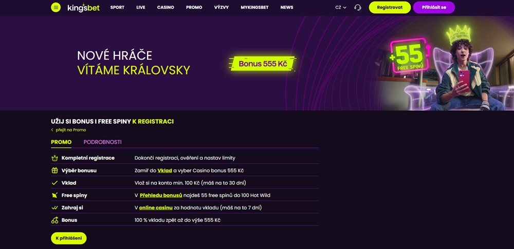 Kingsbet bonus bez vkladu