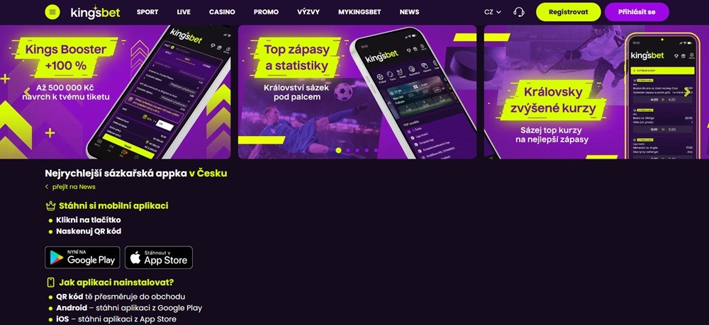  Kingsbet aplikace