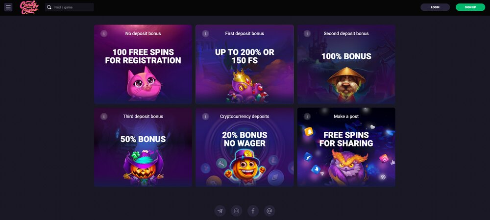 candy casino promoakce
