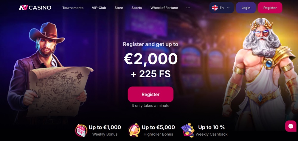 NV Casino free spiny úvod