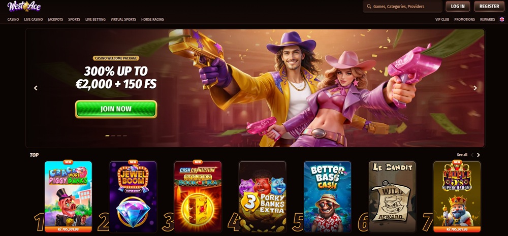 WestAce casino úvod en