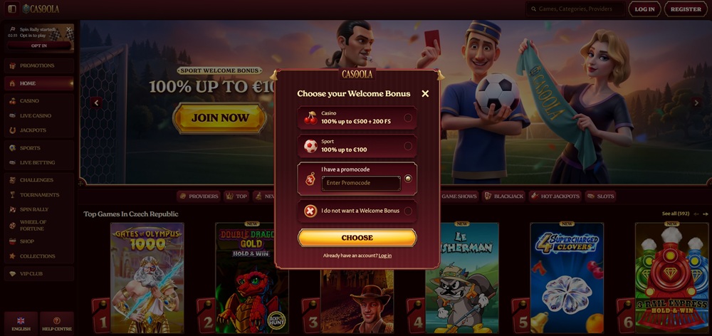 Casoola promo code úvod en