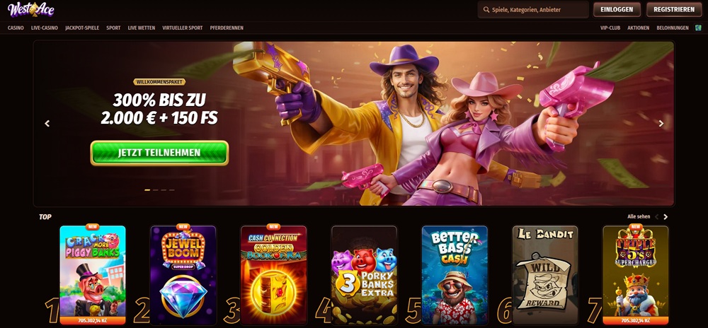 WestAce casino úvod de