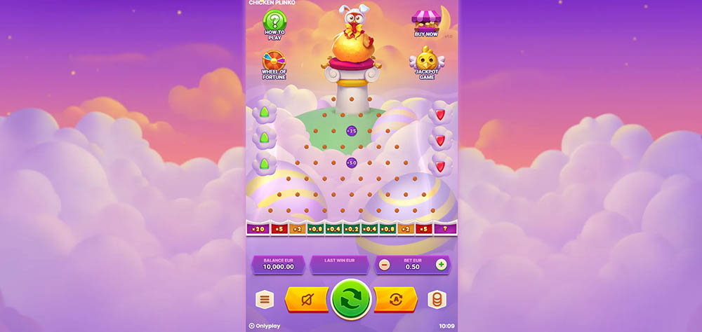 Chicken Plinko úvod