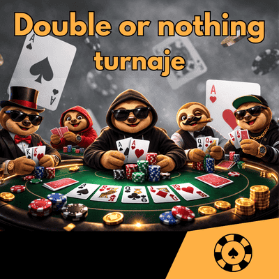 Double or Nothing poker turnaje: Jak a kde hrát DoN turnaje?