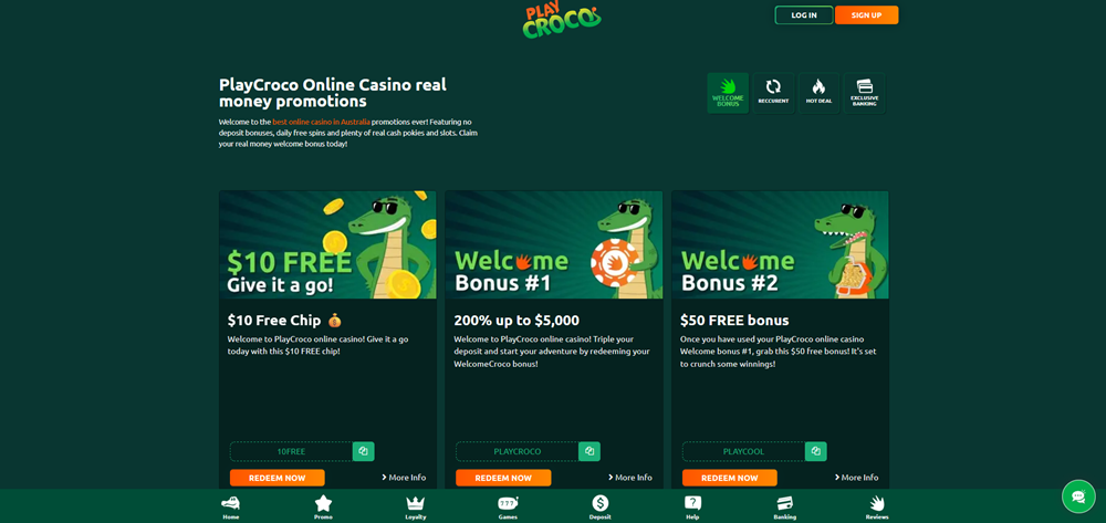 PlayCroco promo code úvod
