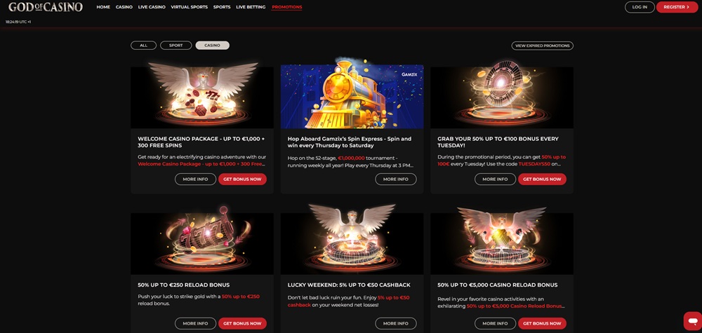 god of casino no deposit bonus intro