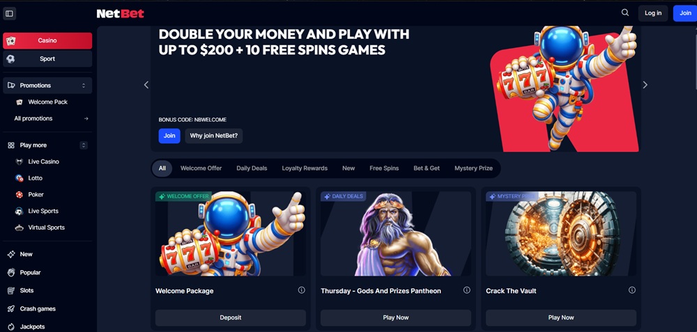 NetBet promo code uvodni