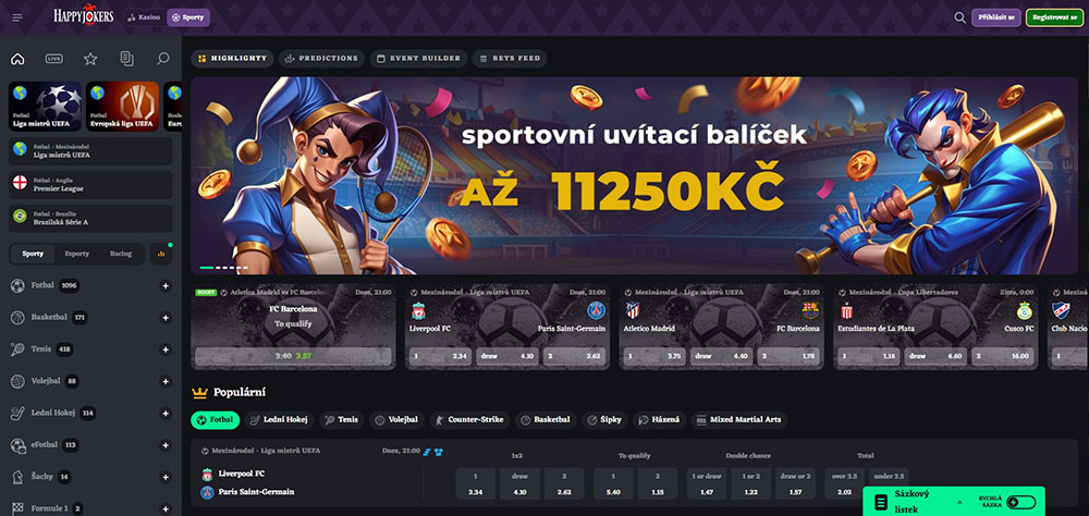 Sázková kancelář HappyJokers