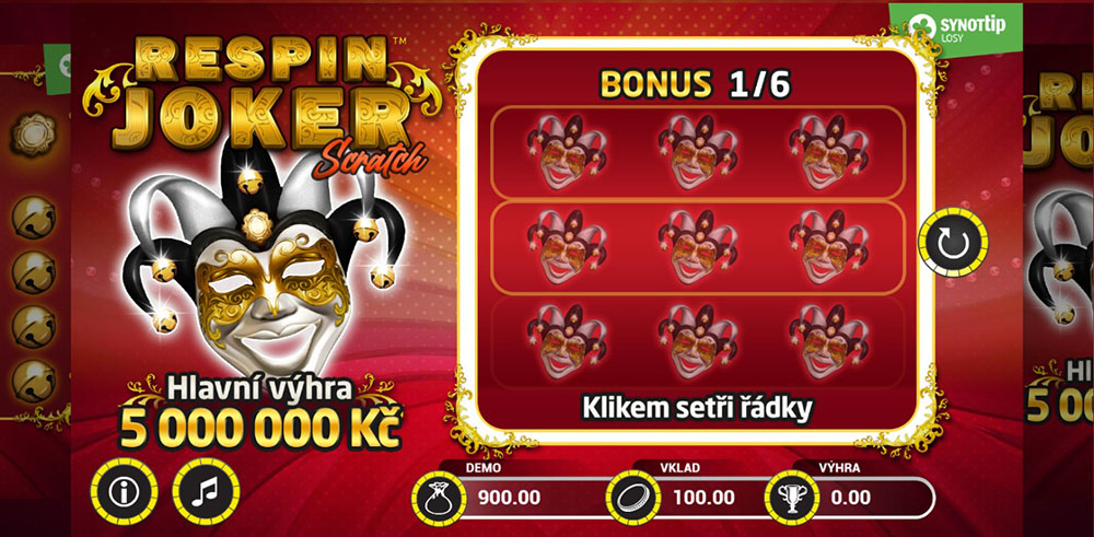Online los Respin Joker Scratch úvod