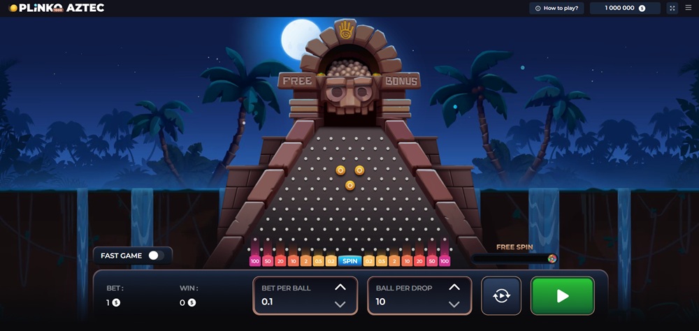 Plinko AZTEC homepage