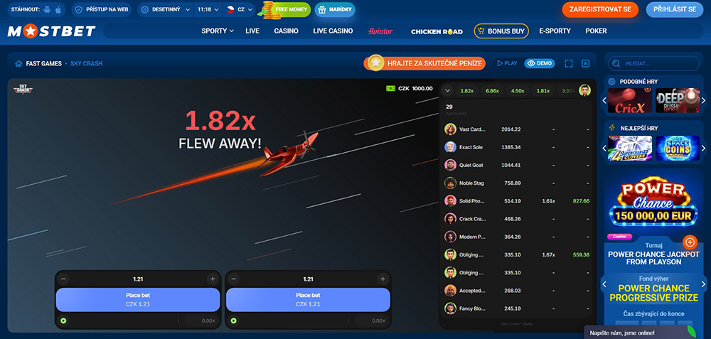 Crash Games: vysvětlení, populární hry, RTP