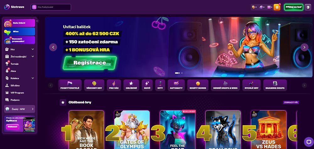 SlotRave casino úvod