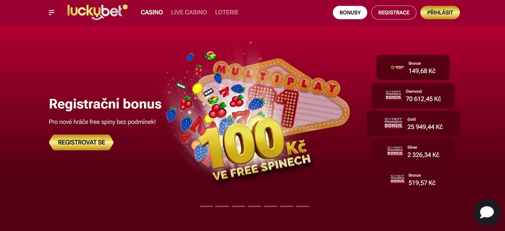 LuckyBet hry za haléře