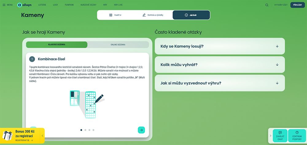 Kameny výsledky úvod