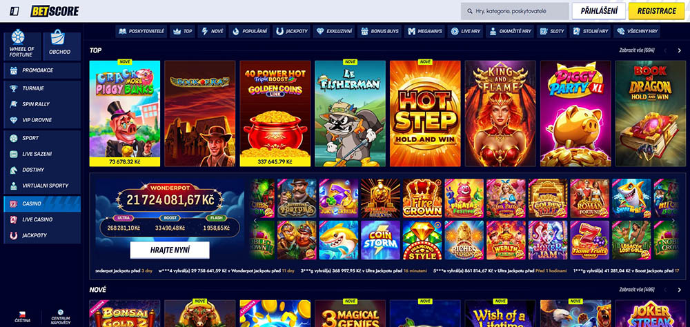 BetScore casino úvod