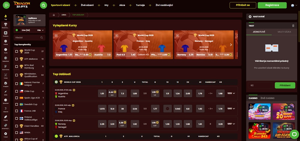68520 Sázková kancelář Dragon Slots homepage