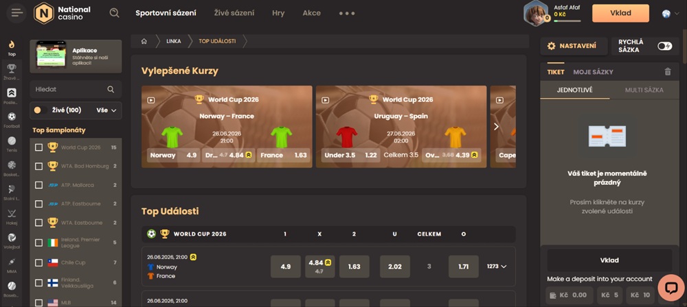 94325 Sázková kancelář National Casino homepage